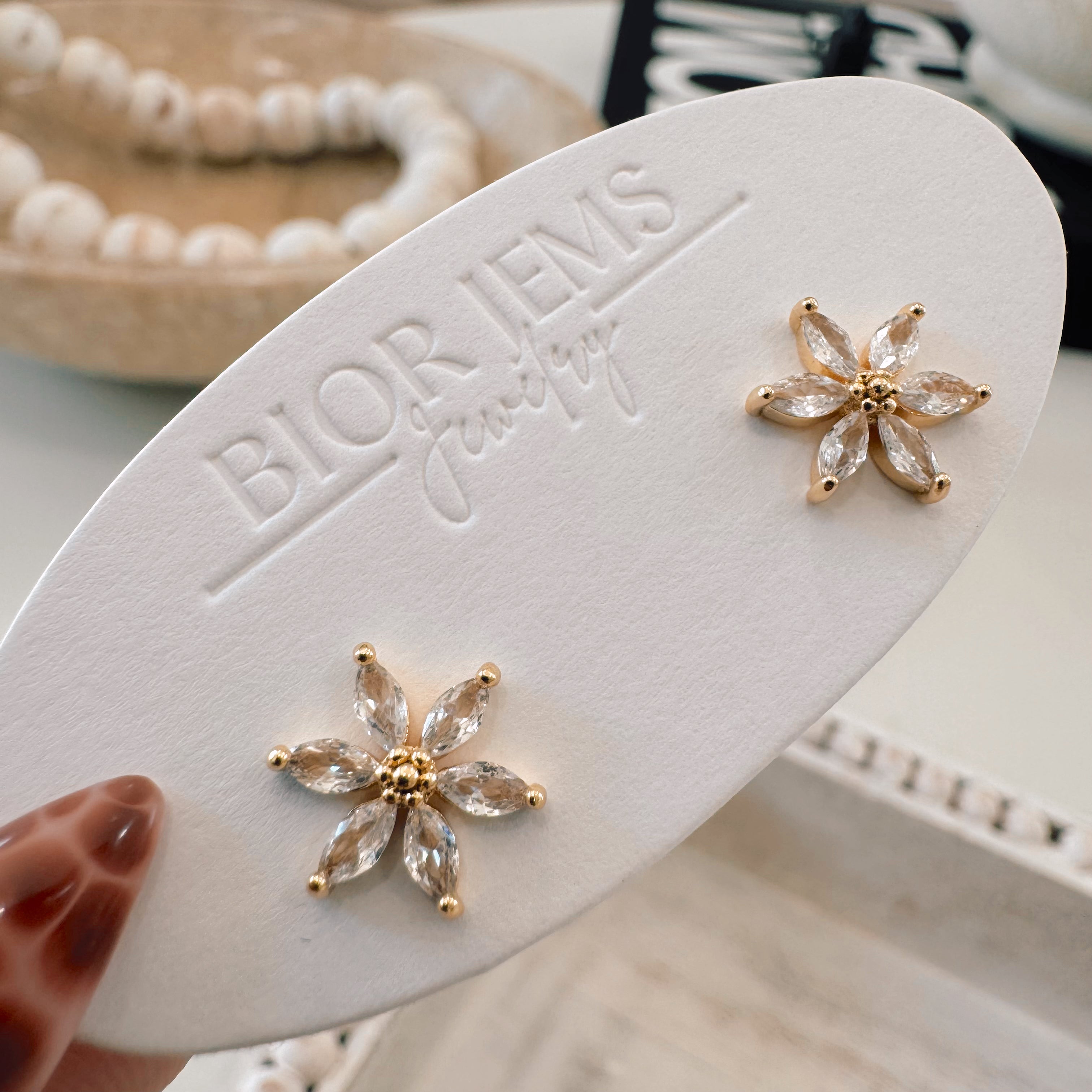 Blossomed Floral CZ Studs