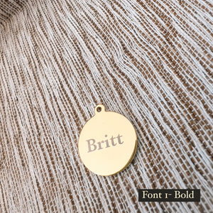 Dainty Heart Engraving Necklace