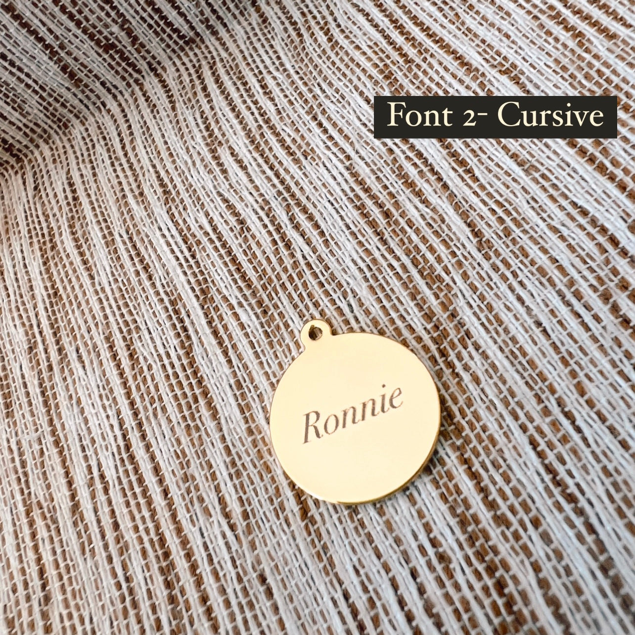 Circle Coin Engraving Necklace