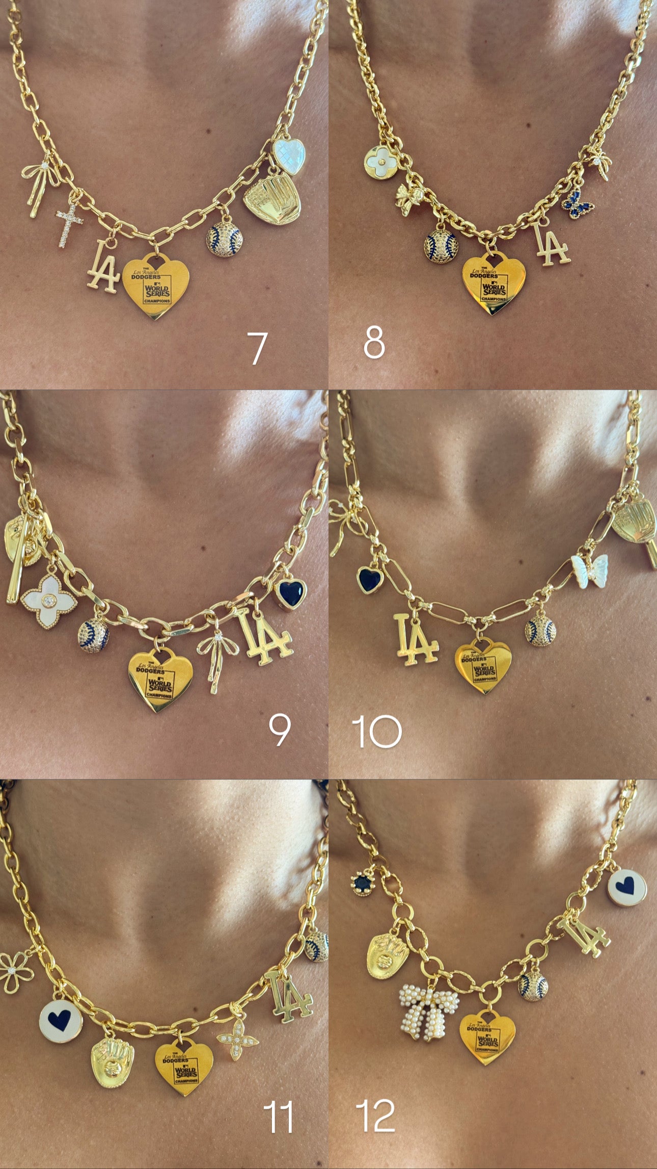 LA WS Custom Charm Necklace