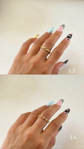Summer CZ Stack Rings