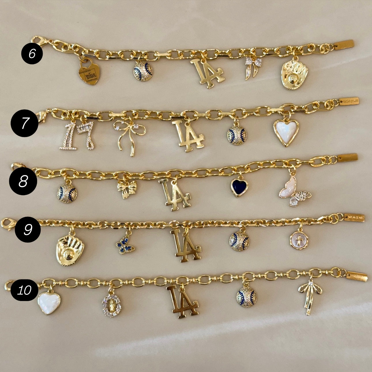 LA Custom Charm Bracelet