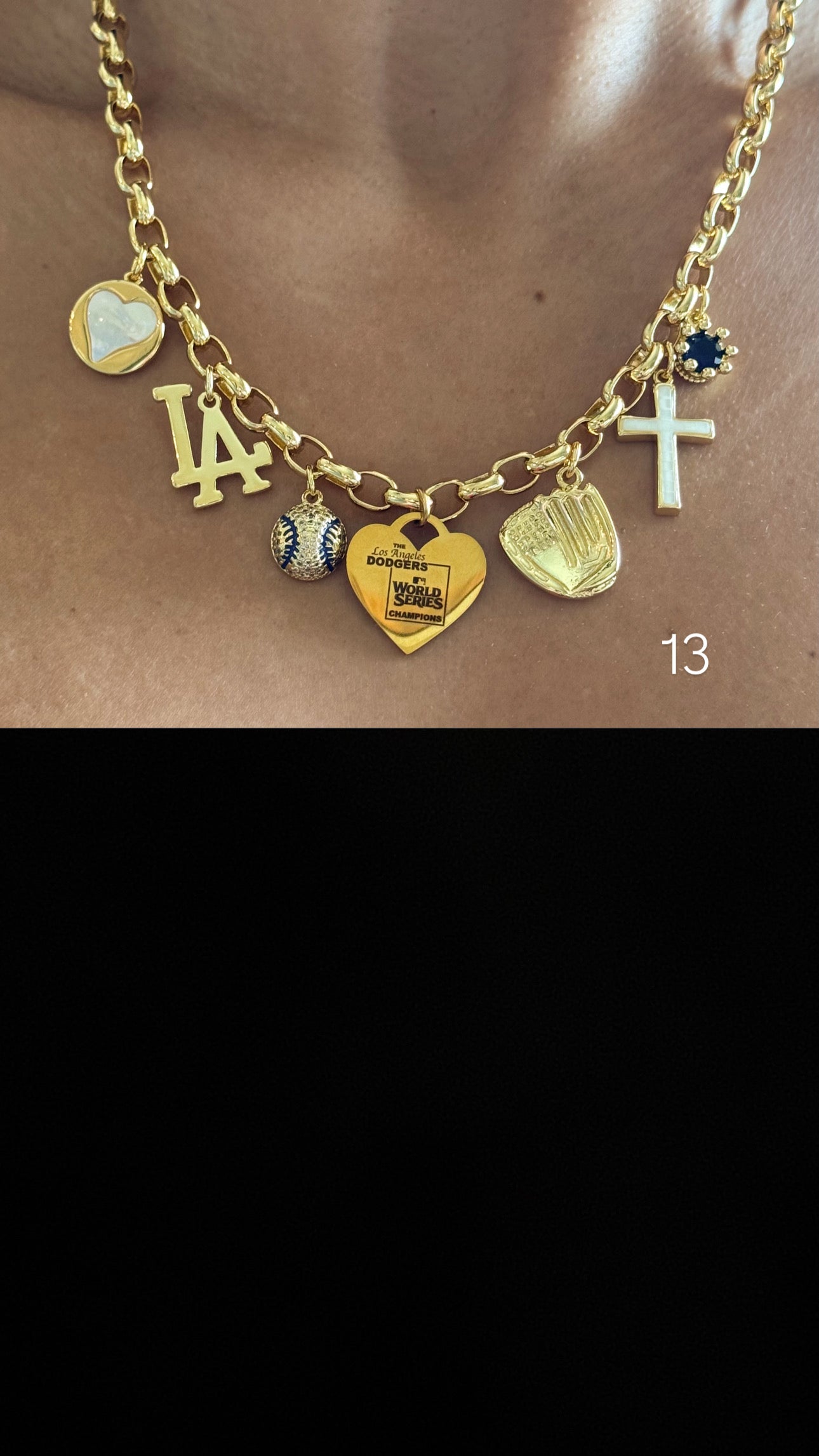 LA WS Custom Charm Necklace