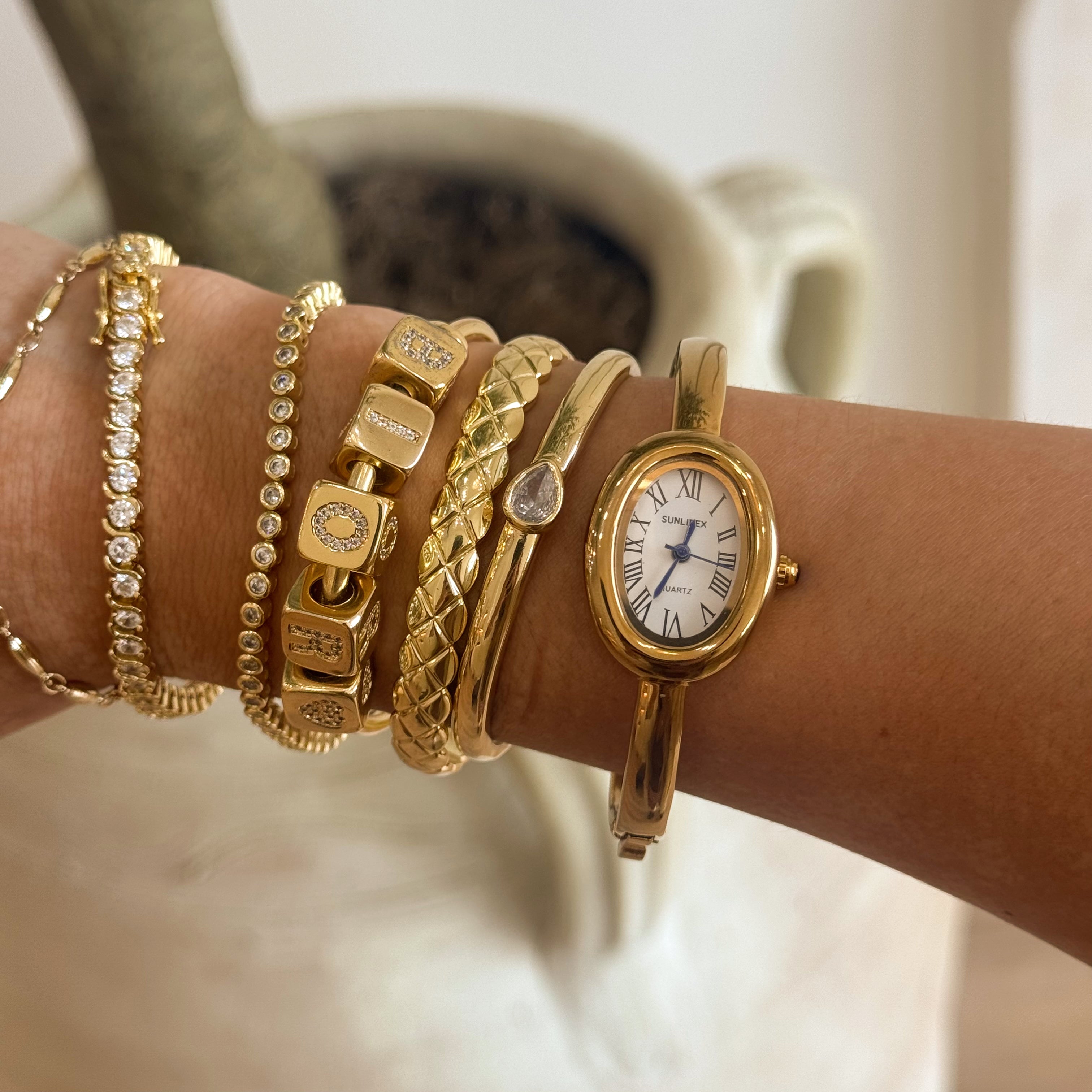 Carter Watch Bangle Bracelet