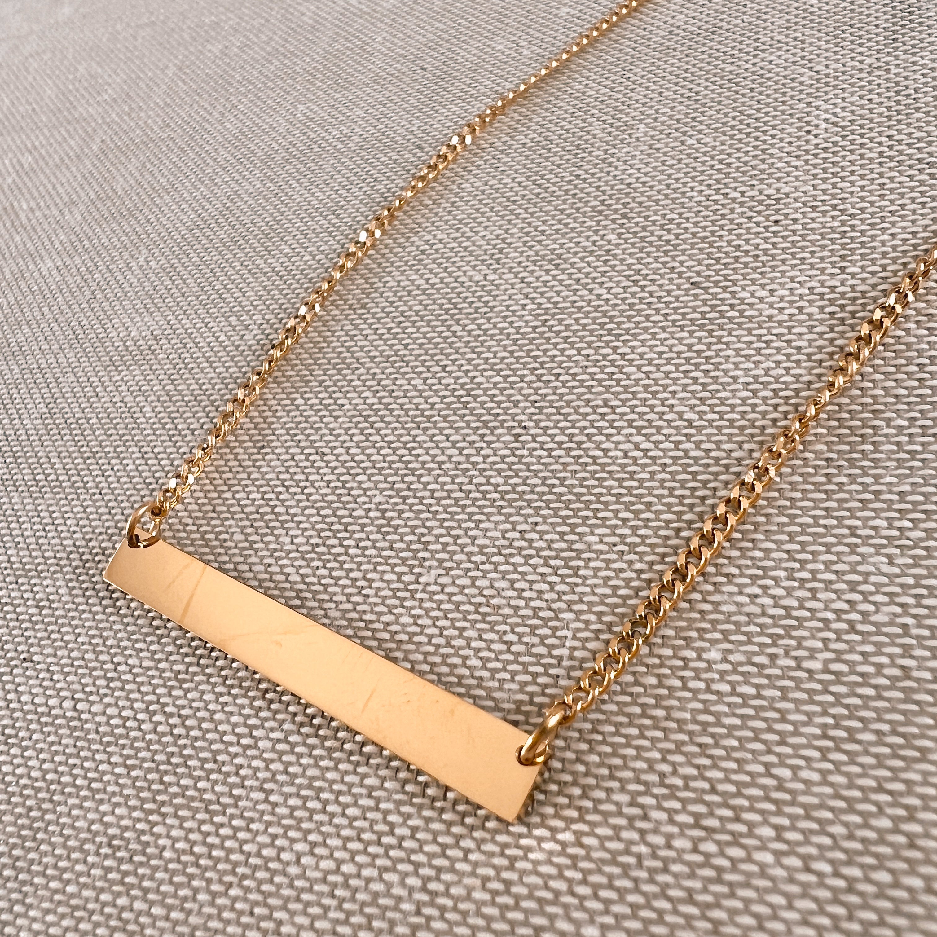 XL-Bar Engraving Necklace