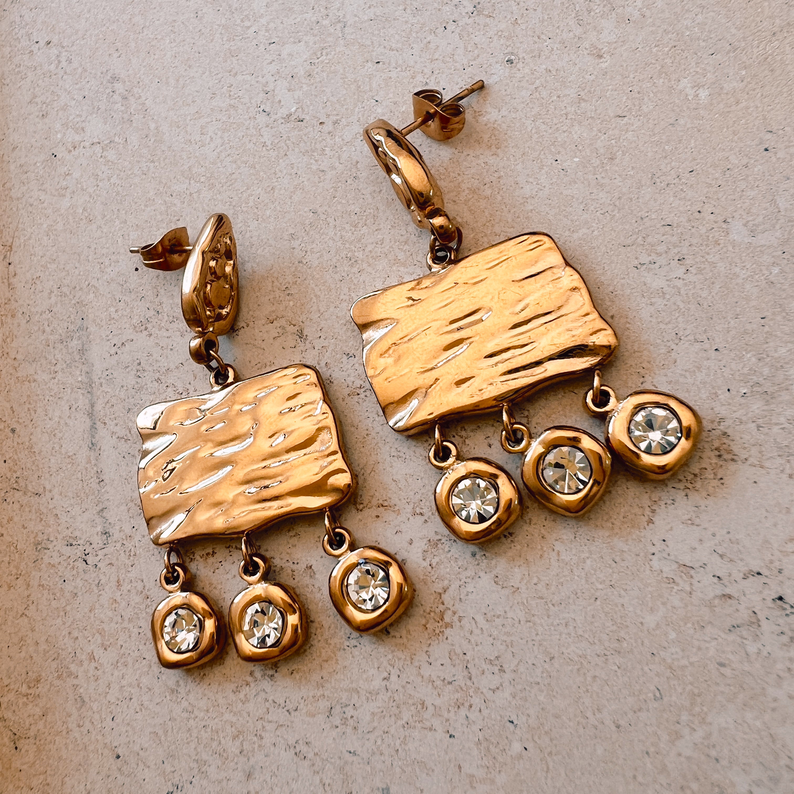 Take Me To Europe CZ Earrings