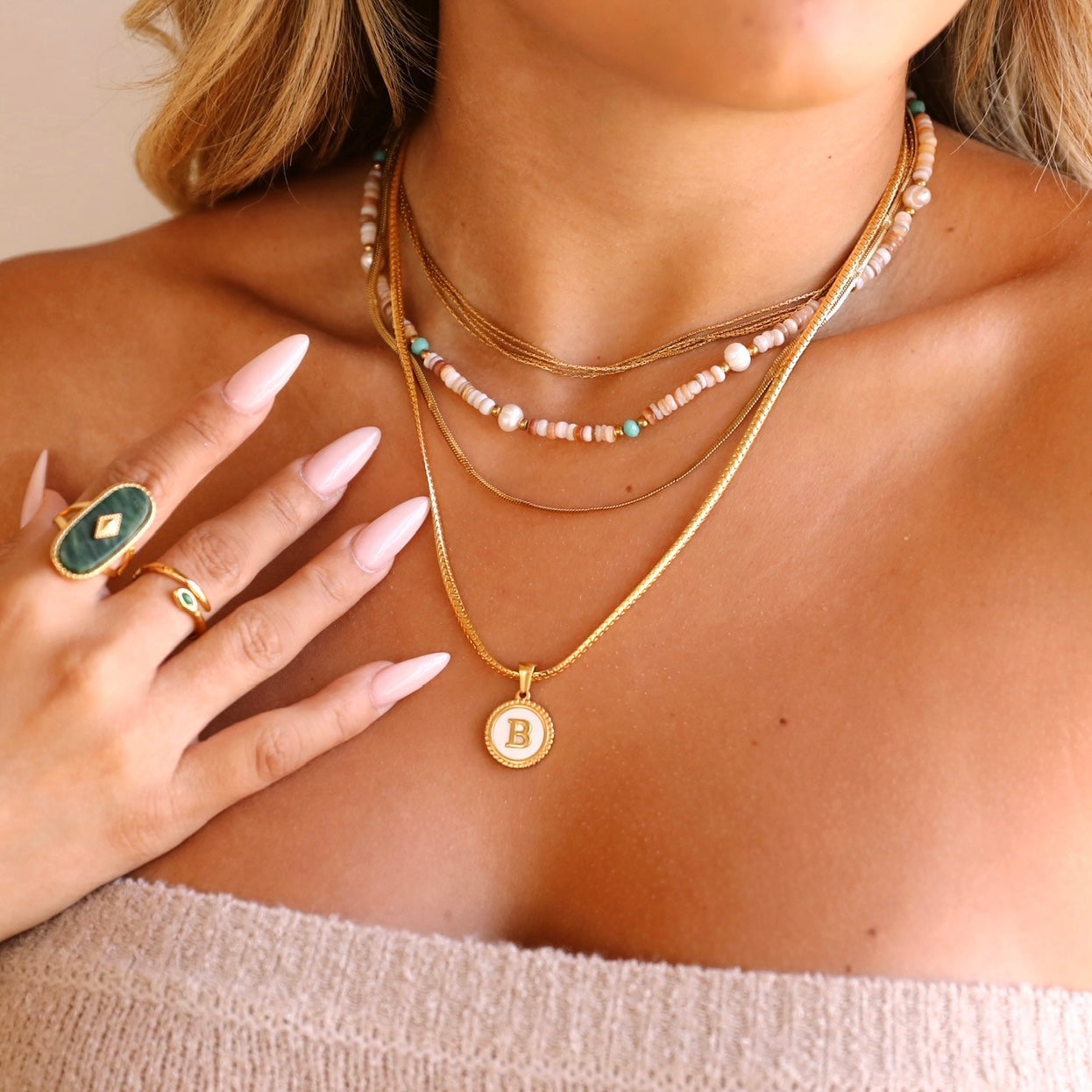 Go with The Flow Layered Choker