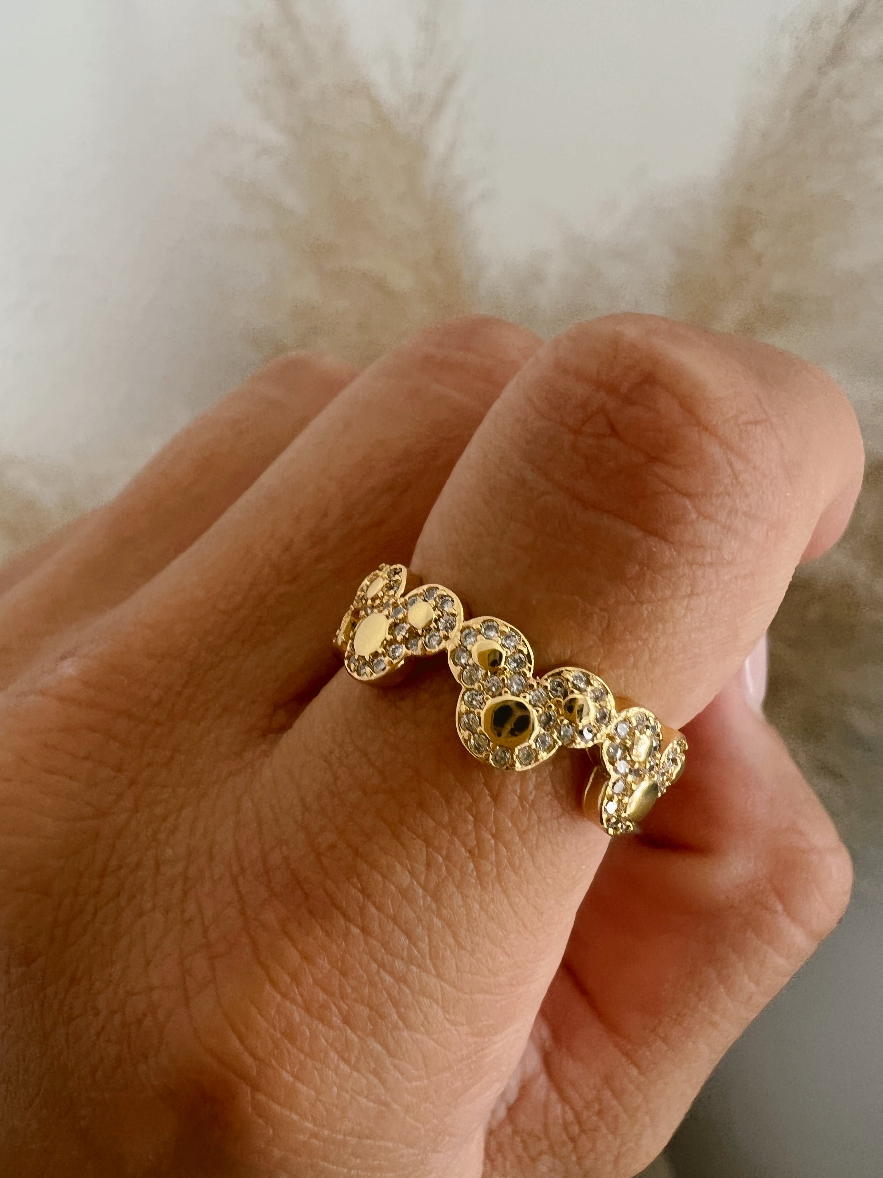 Chic Mouse CZ Ring