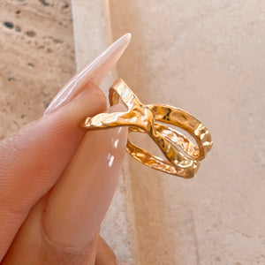 Golden Hour Textured Ring