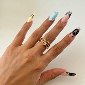 Summer CZ Stack Rings