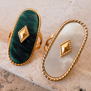 Carpe Diem Stone Ring