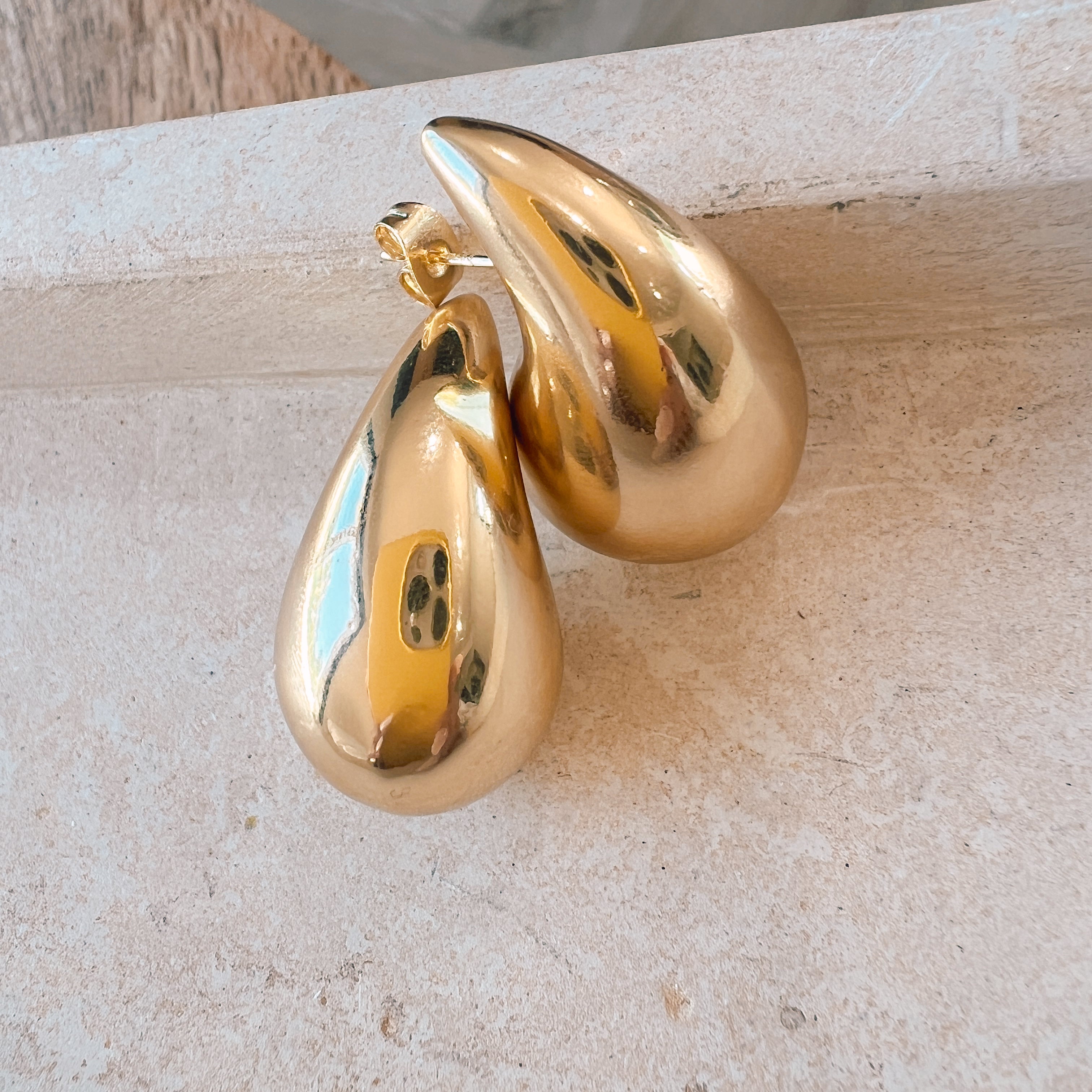 Dripping Gold Earrings