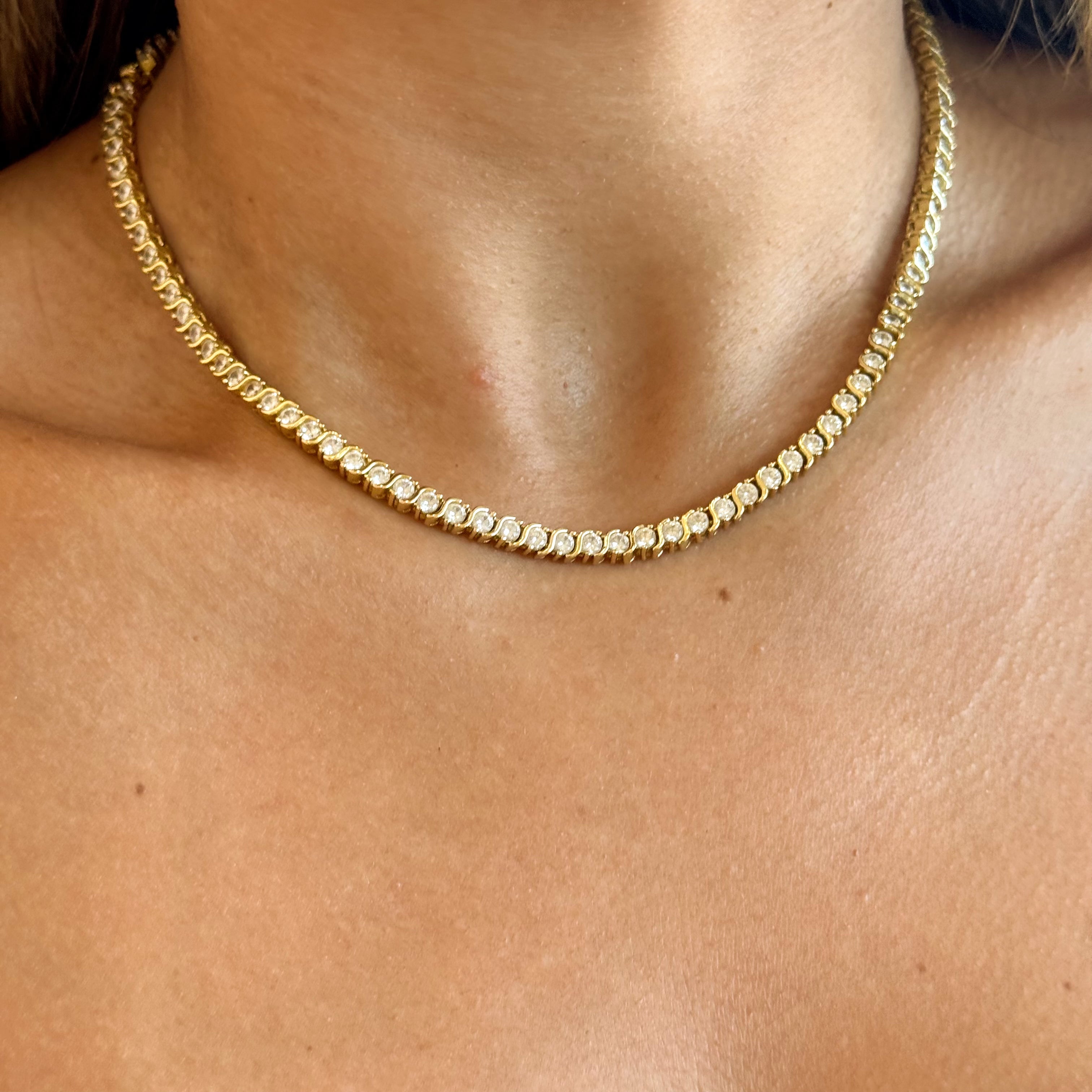 Timeless Tennis CZ Necklace