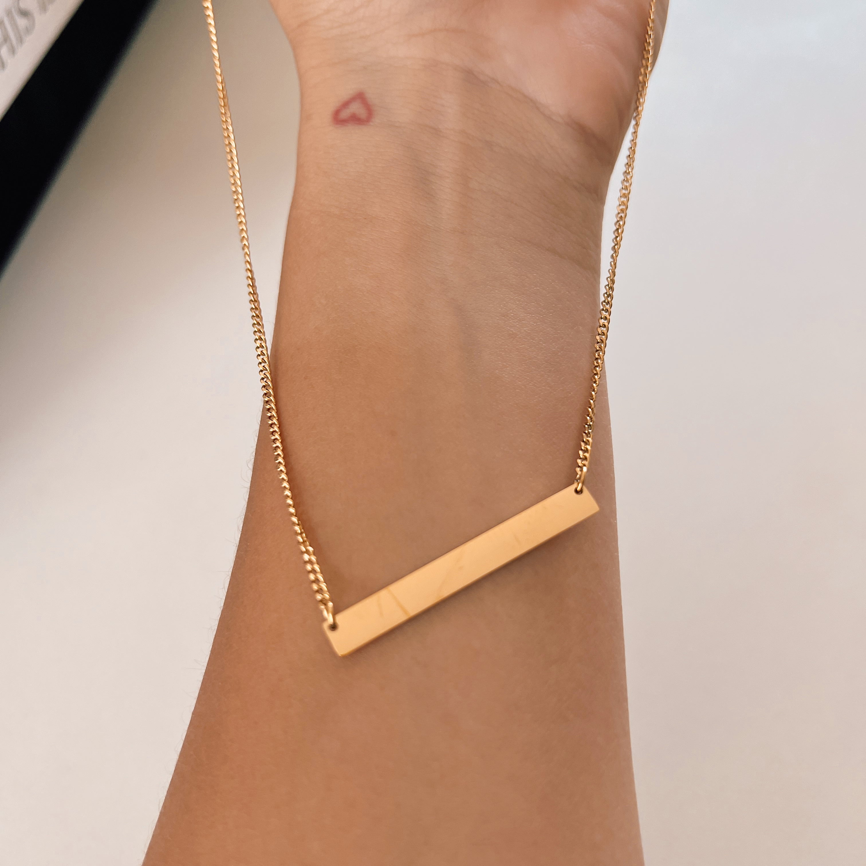 XL-Bar Engraving Necklace