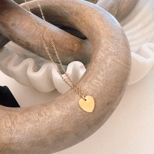 Dainty Heart Engraving Necklace