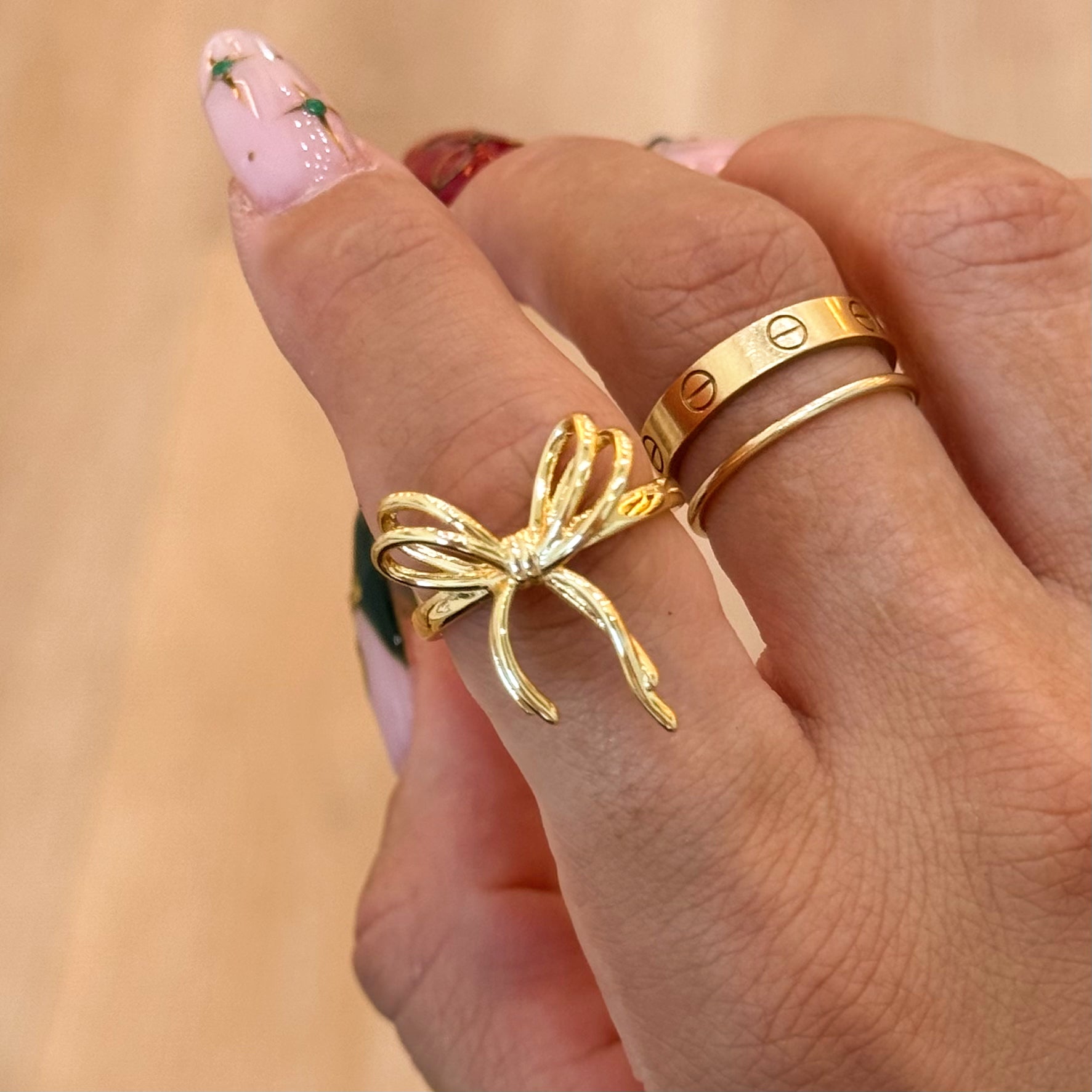 Holiday Sleigh CZ Rings