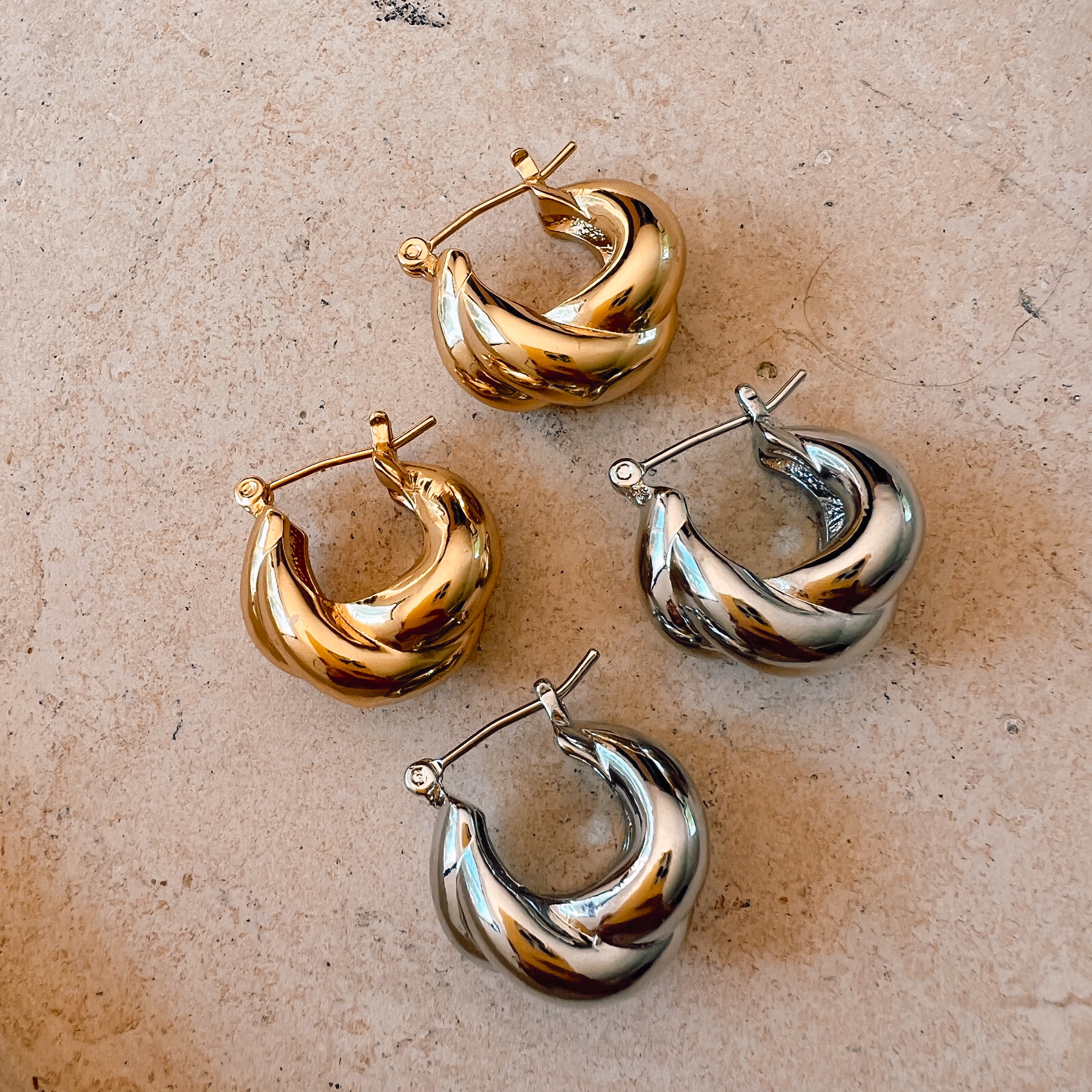 Staycation Twist Hoops