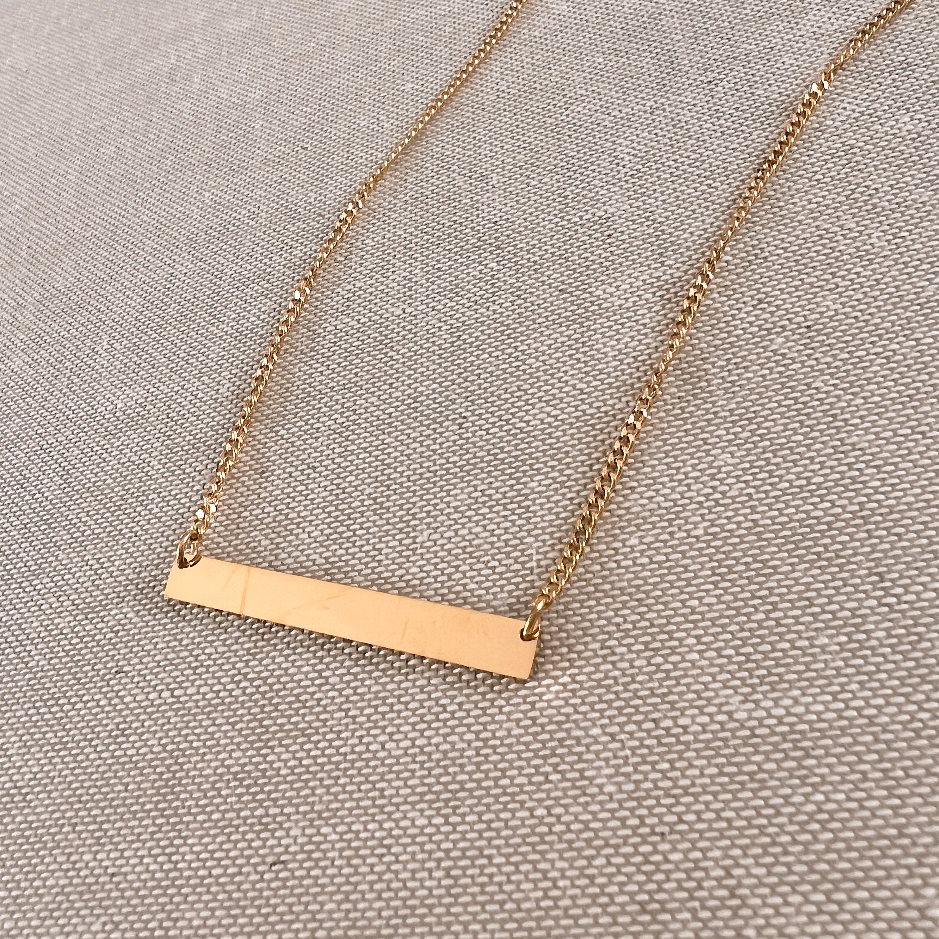 XL-Bar Engraving Necklace