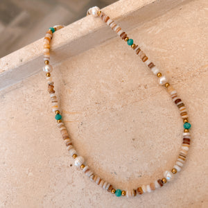 La Playa Beaded Neautral Necklace