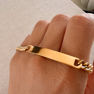 XL-Cuban Link Bar Bracelet