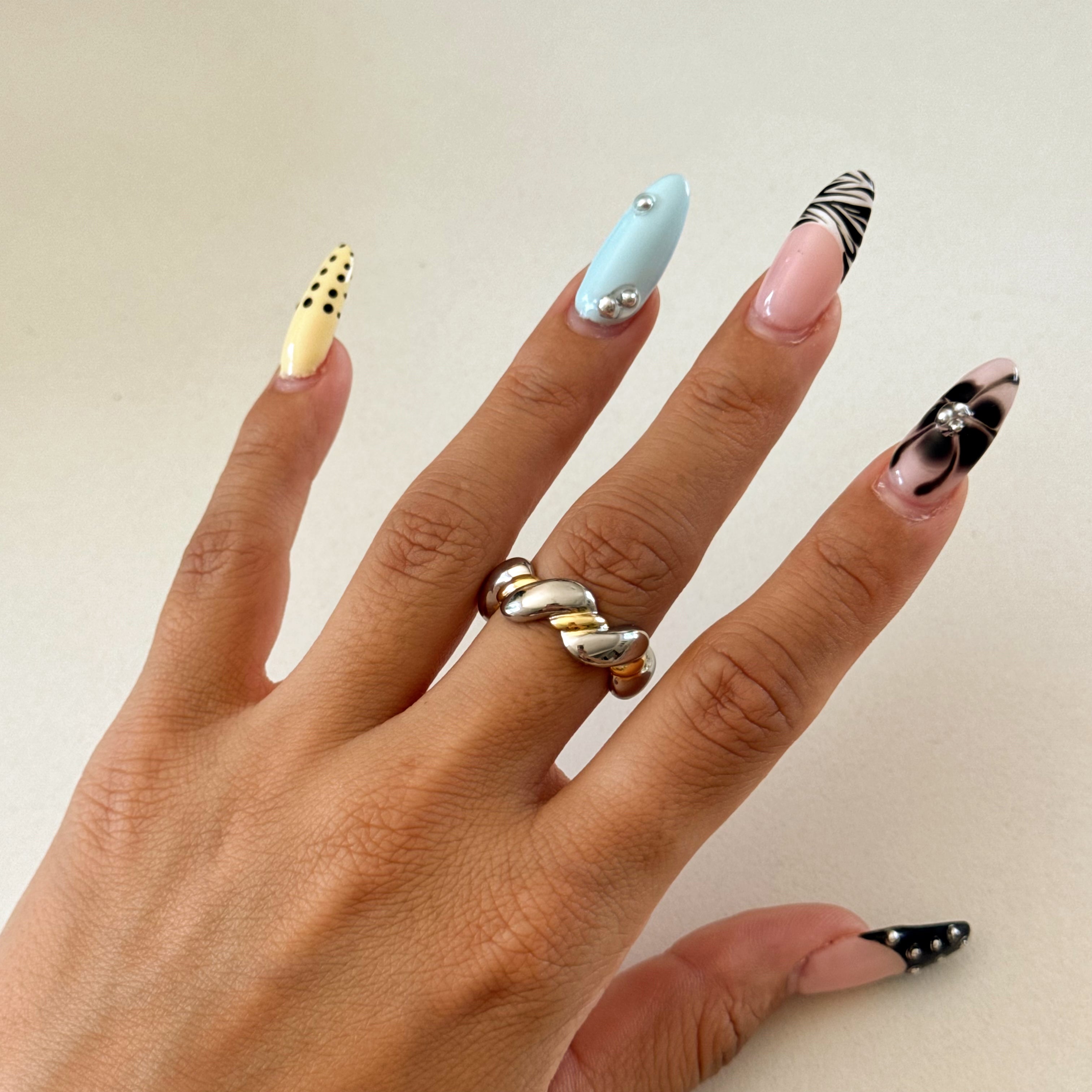 Summer CZ Stack Rings