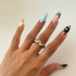 Summer CZ Stack Rings