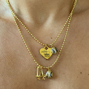 Beaded LA Charm Necklace