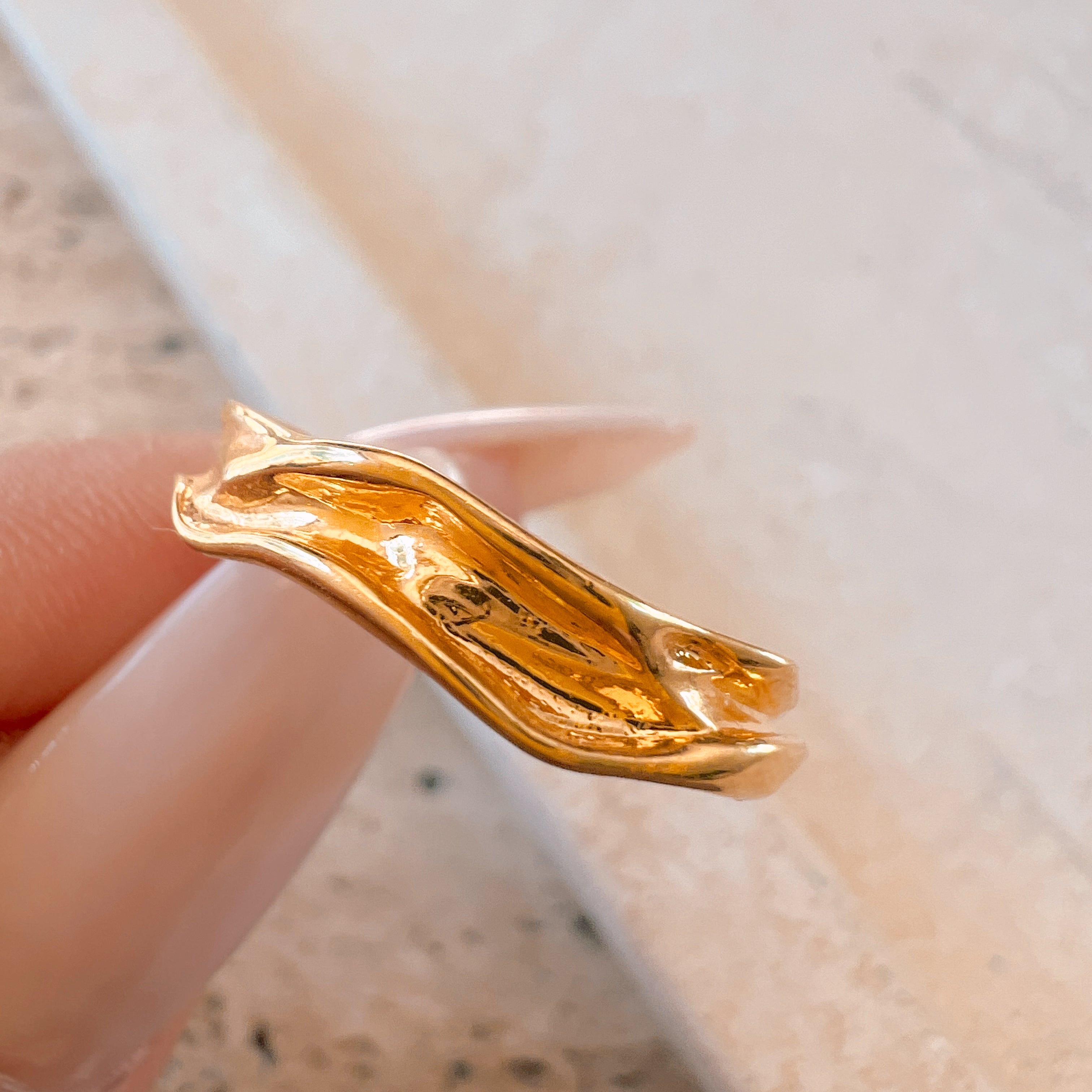Be Happy Wavy Ring