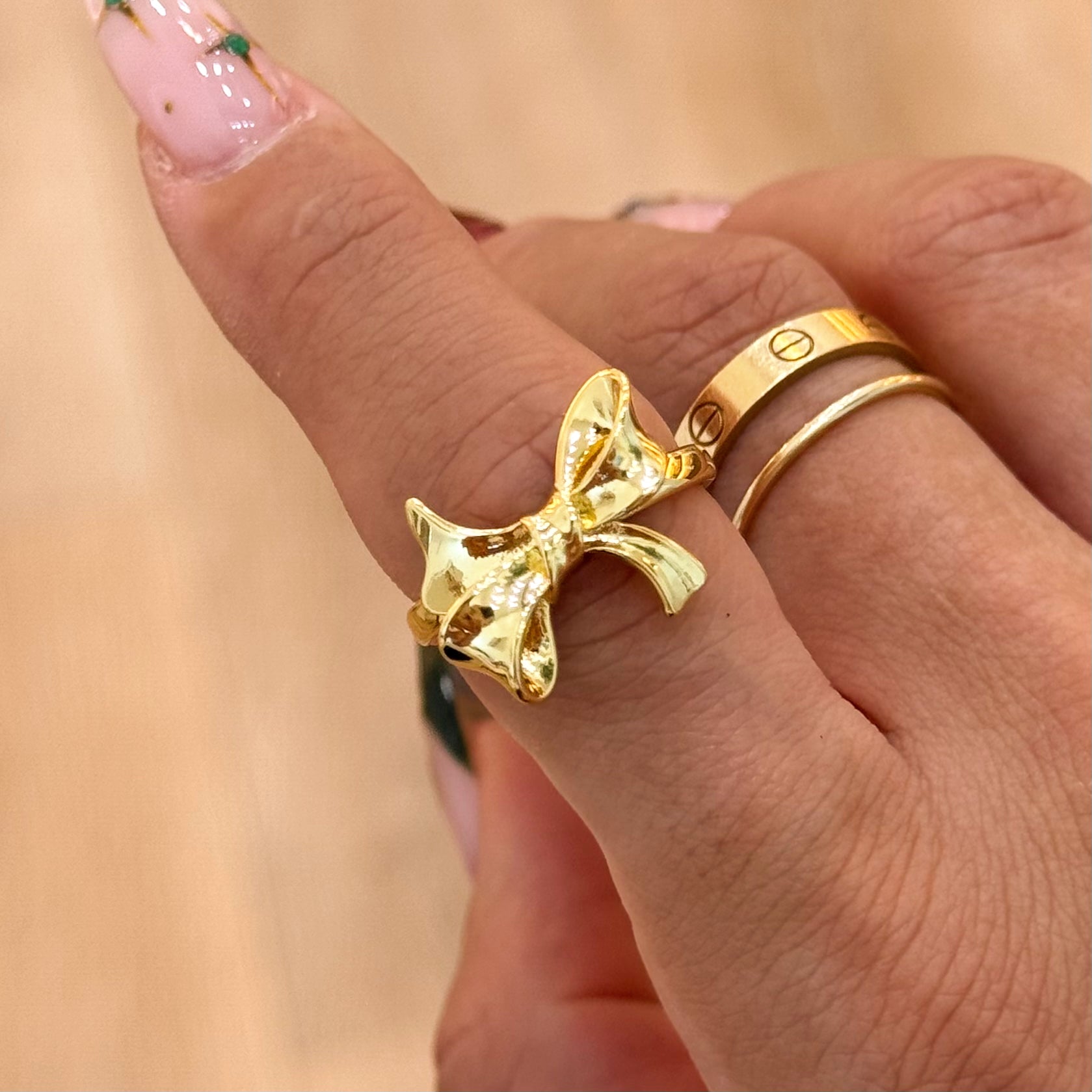 Holiday Sleigh CZ Rings