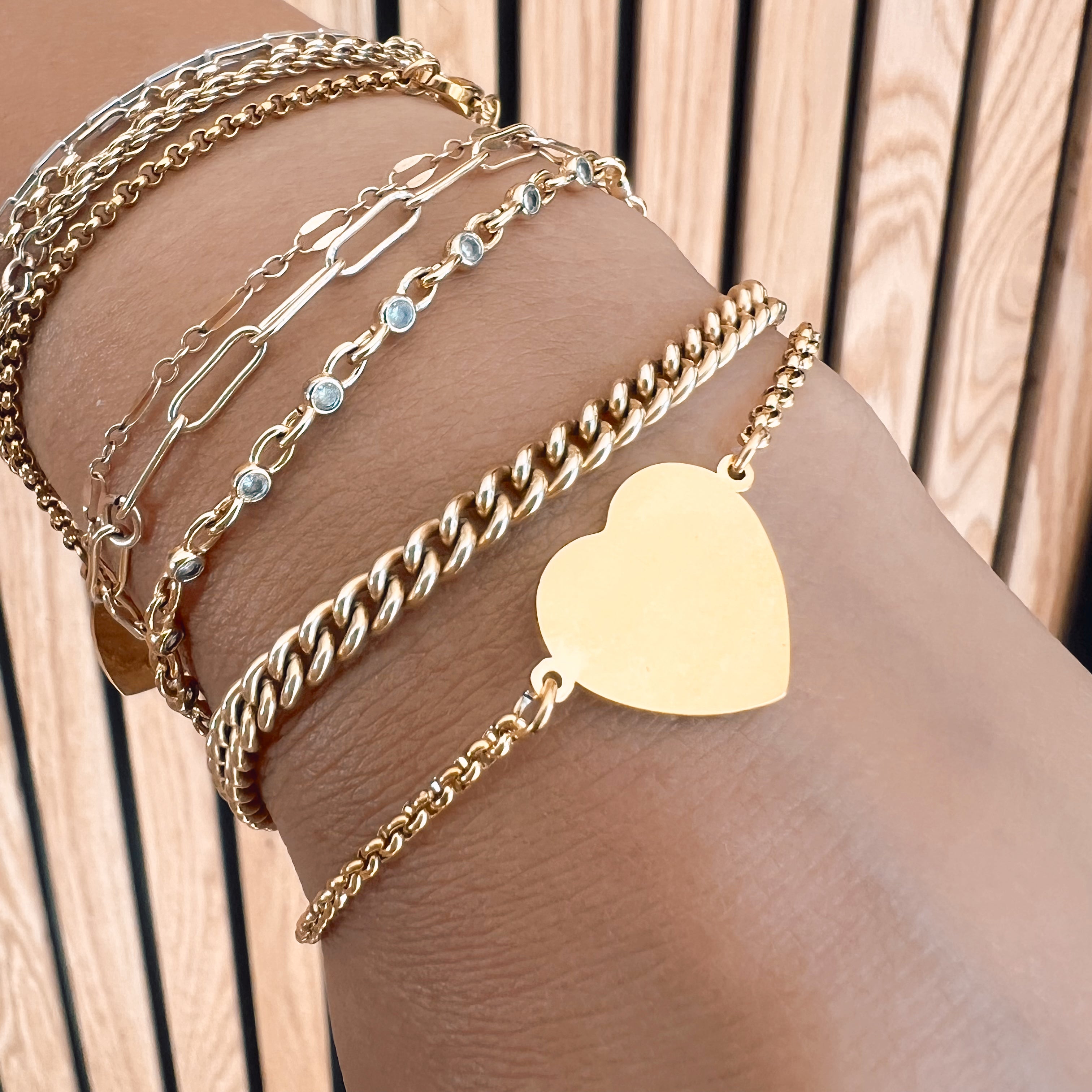 Heart Engraving Bracelet