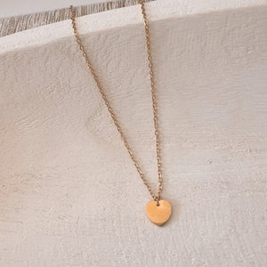Dainty Heart Engraving Necklace
