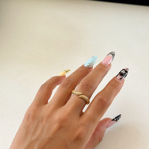 Summer CZ Stack Rings