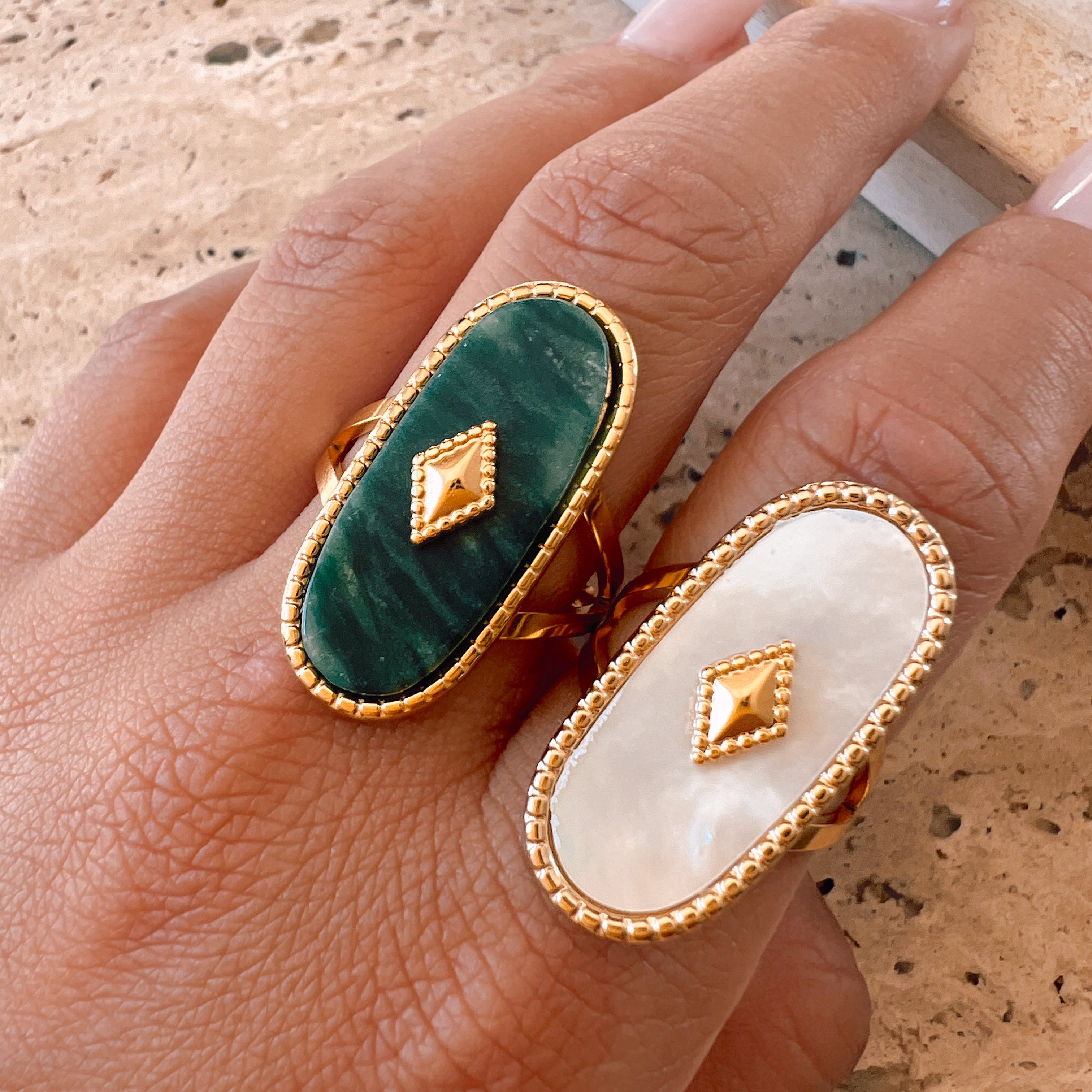 Carpe Diem Stone Ring