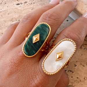 Carpe Diem Stone Ring