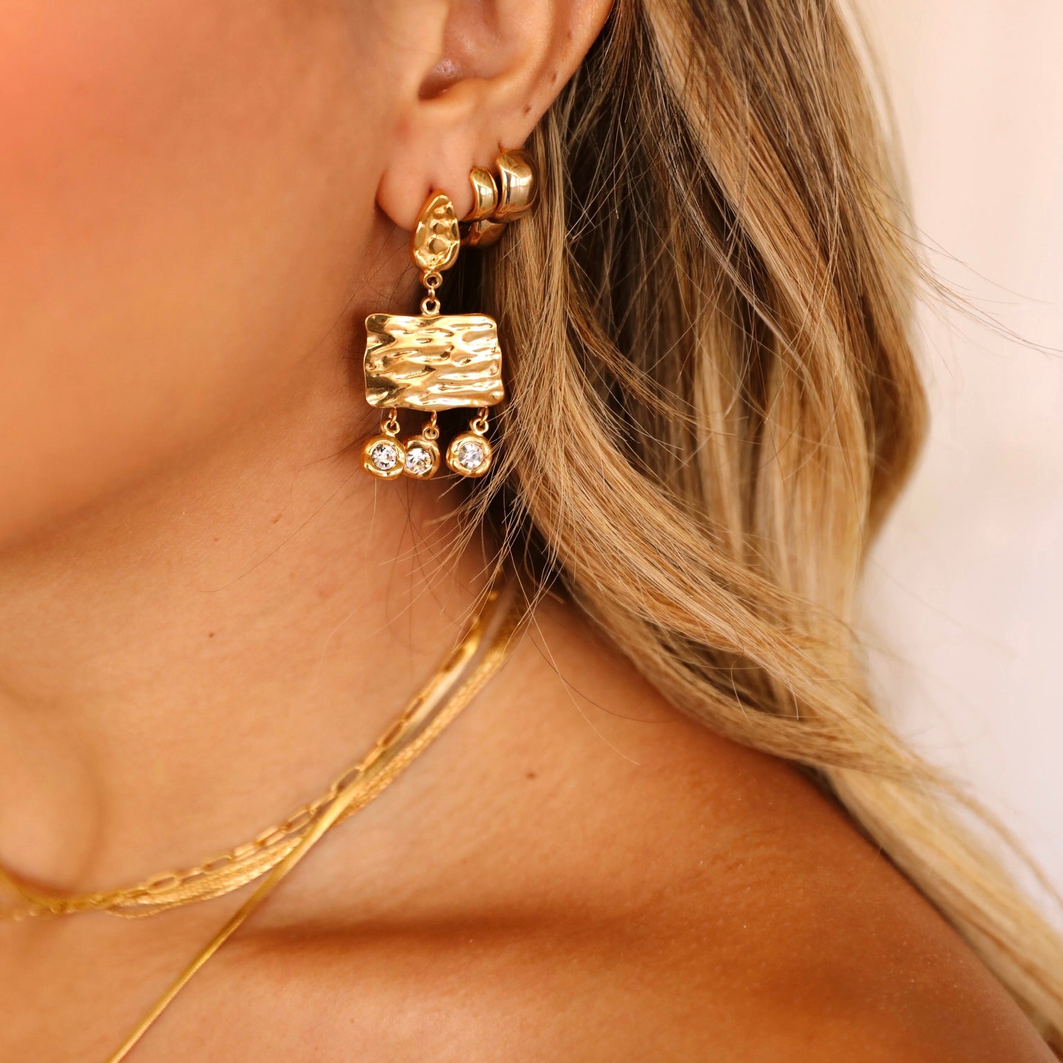 Take Me To Europe CZ Earrings