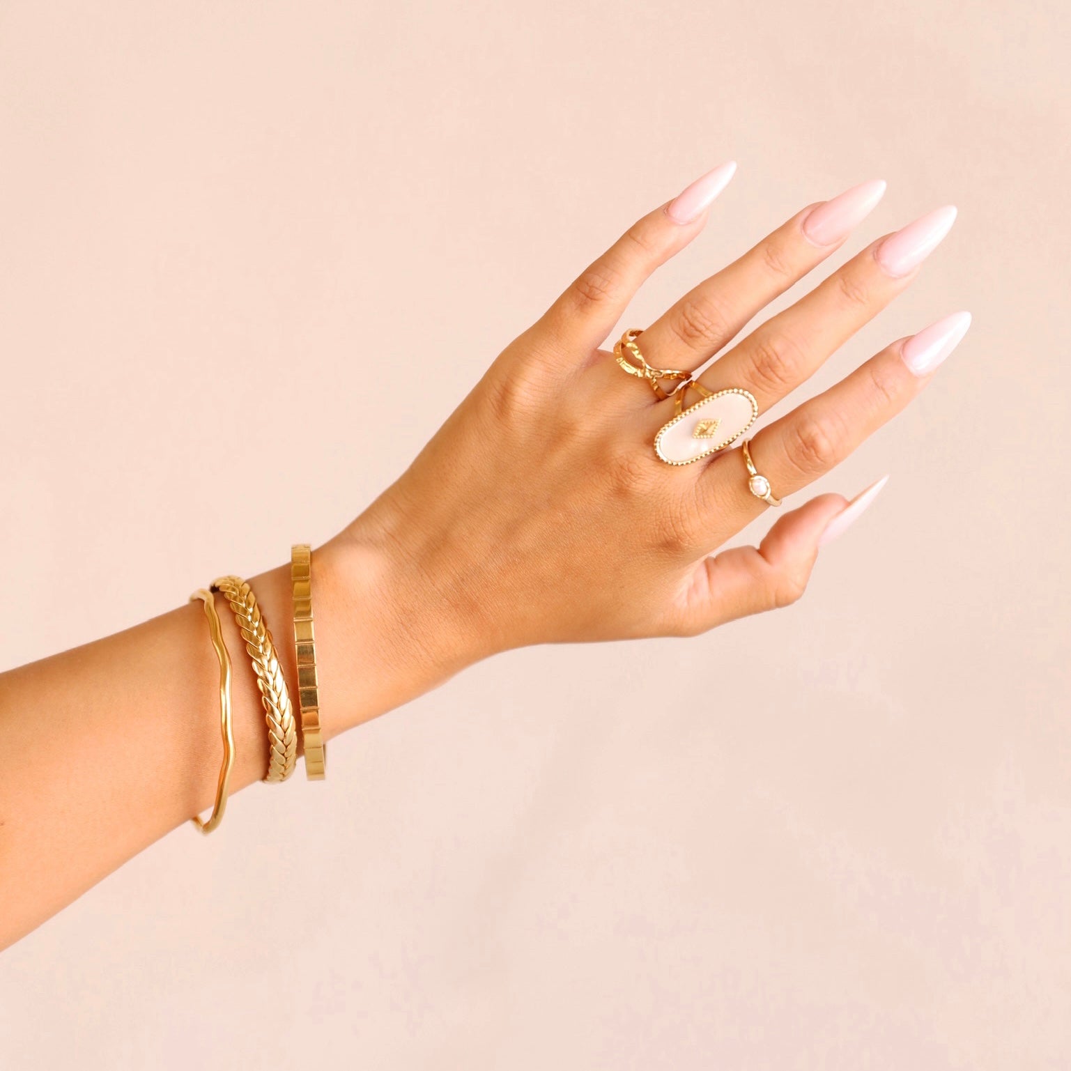 Golden Hour Textured Ring