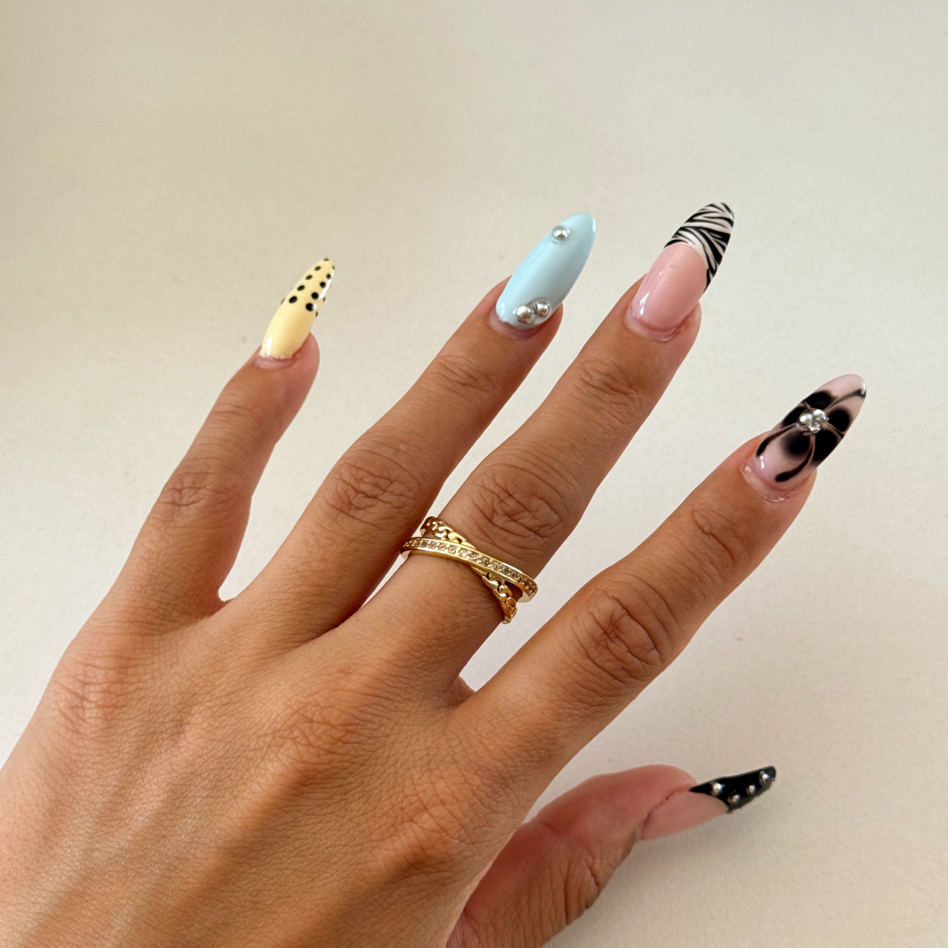Summer CZ Stack Rings