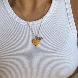 LA Baseball Charm Necklace