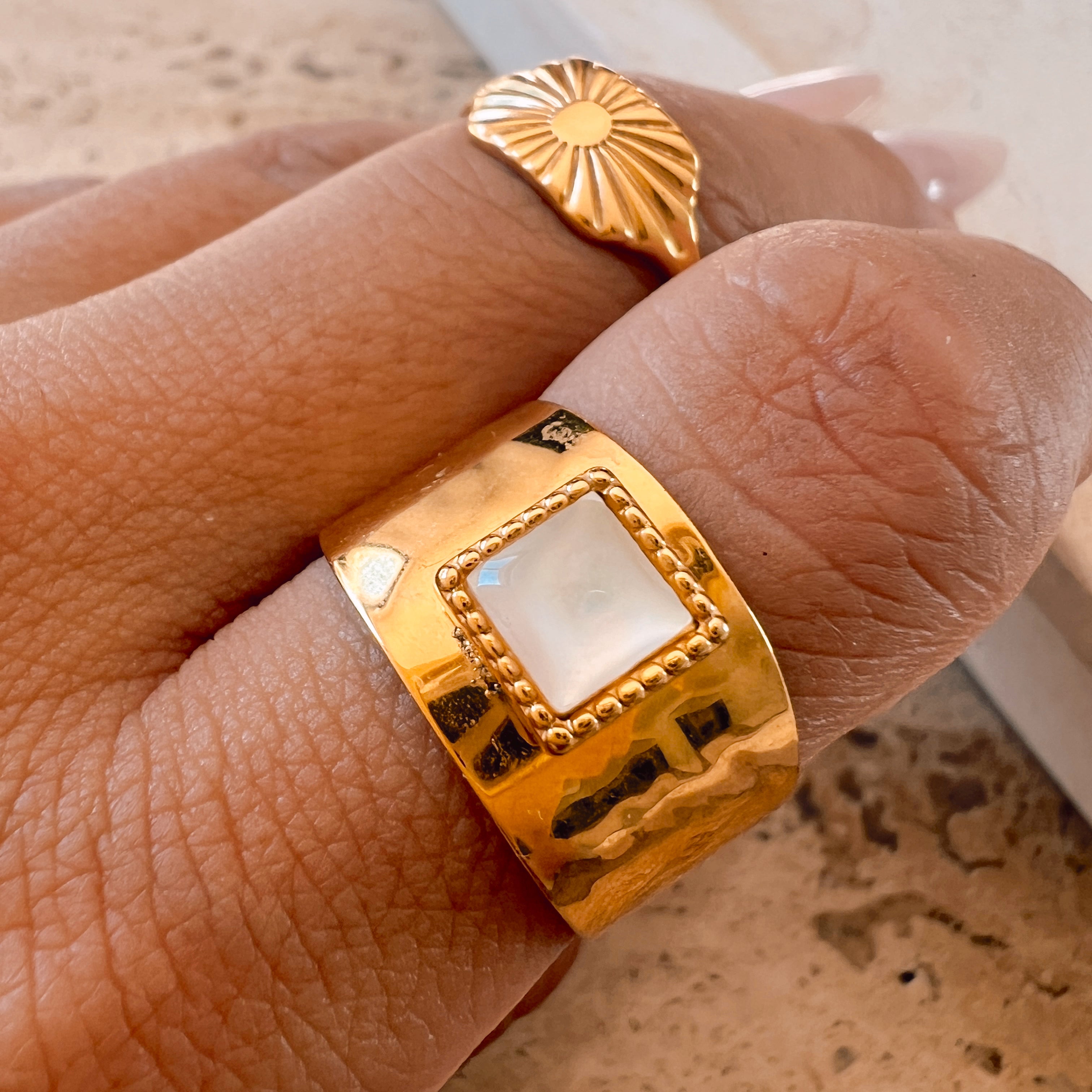 Vacay Era Stone Ring
