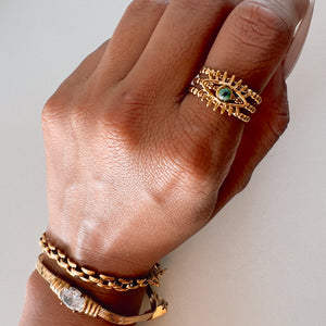 Forever Evolving Evil Eye Stone Ring