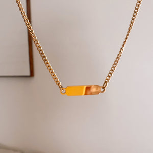 Micro-Mini Bar Engraving Necklace