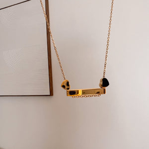 Heart Charm Engraving Necklace