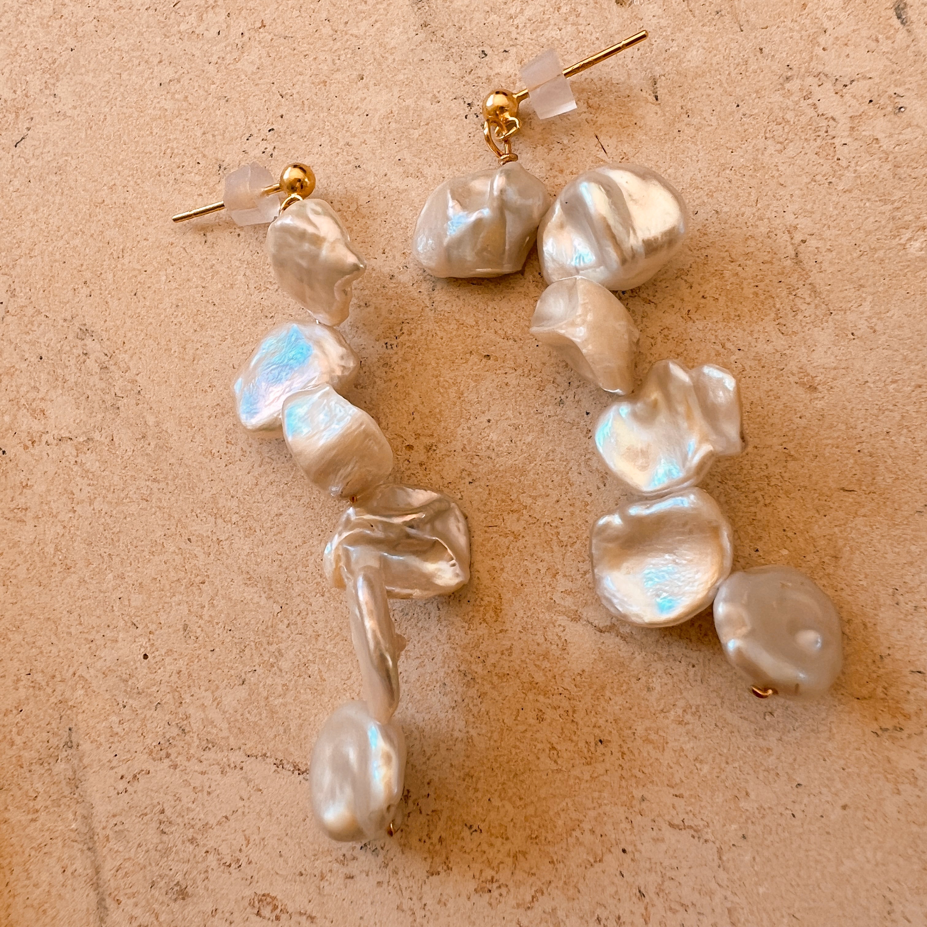 Coastal Chic Pearl Drop Earrings