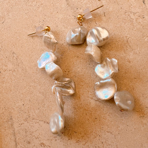 Coastal Chic Pearl Drop Earrings