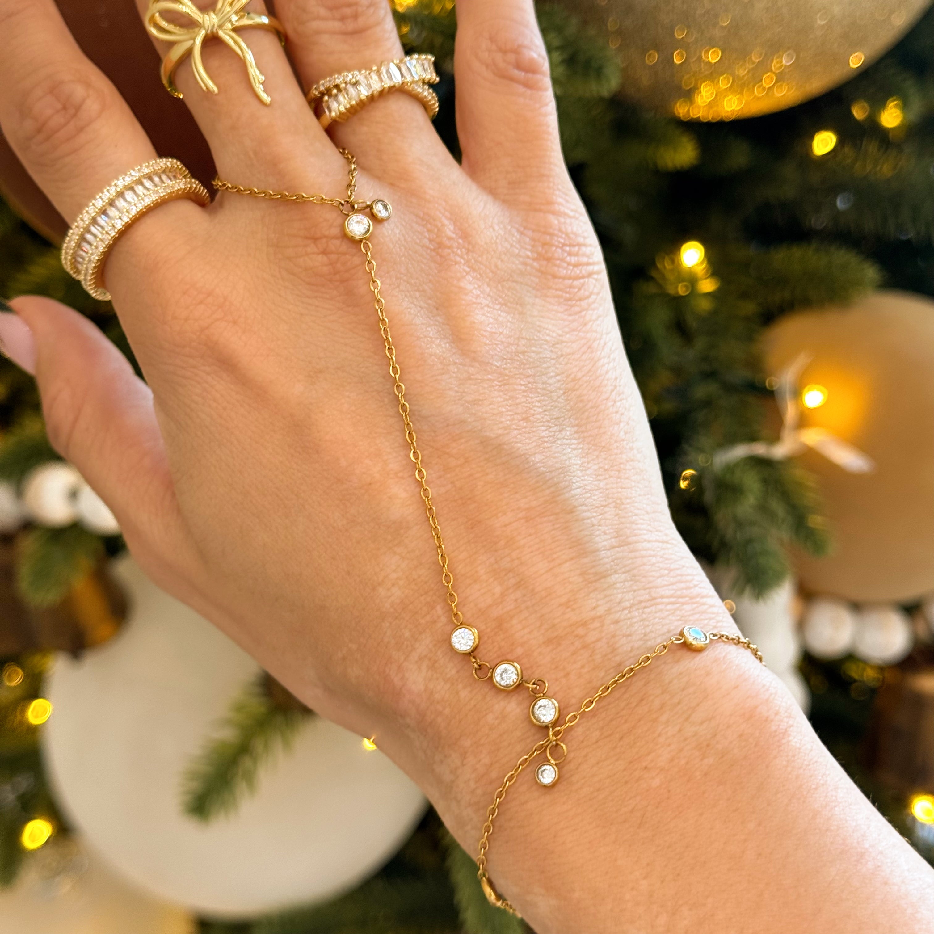 Nutcracker CZ Hand Chain