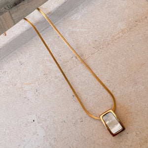 Pure Bliss Pearl Hearring Bone Necklace