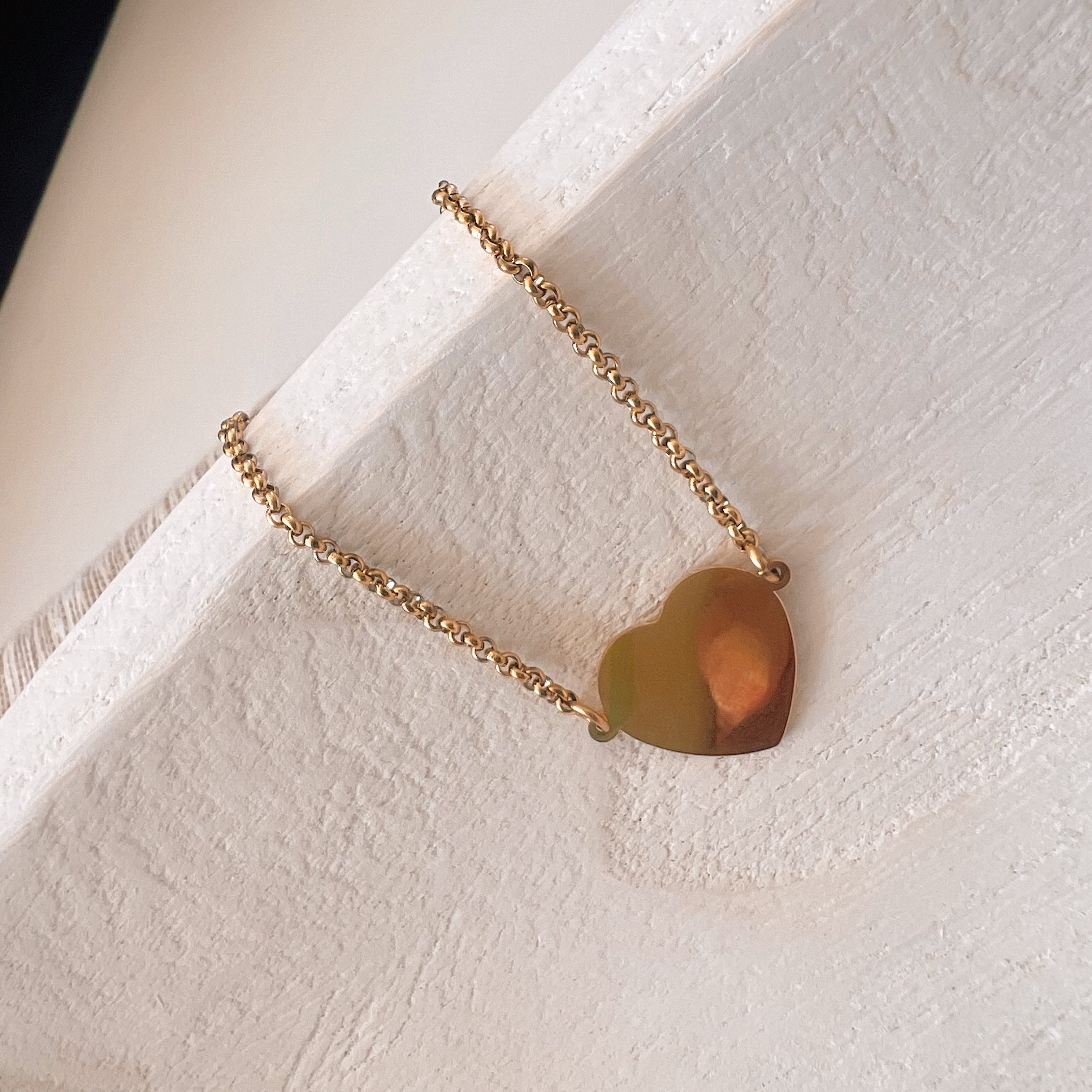 Heart Engraving Bracelet