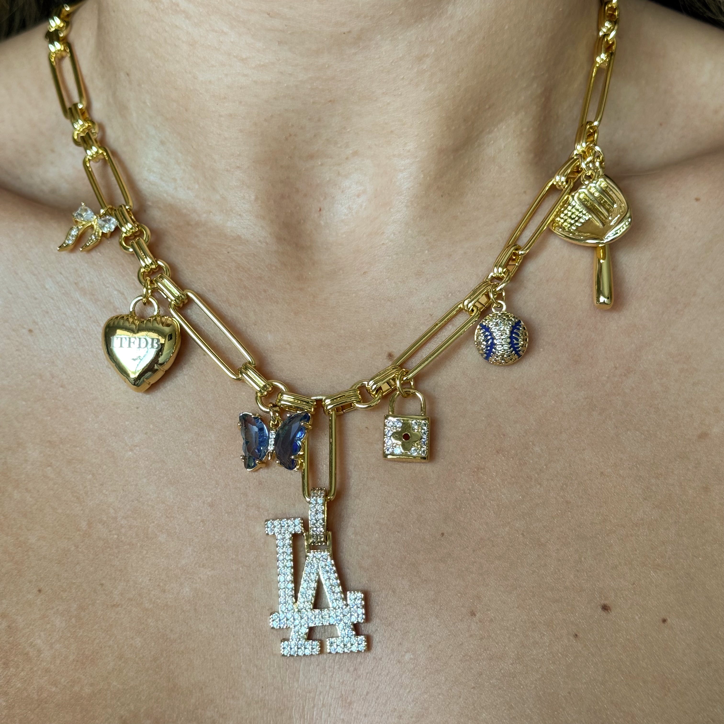 LA WS Custom Charm Necklace