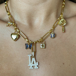 LA WS Custom Charm Necklace