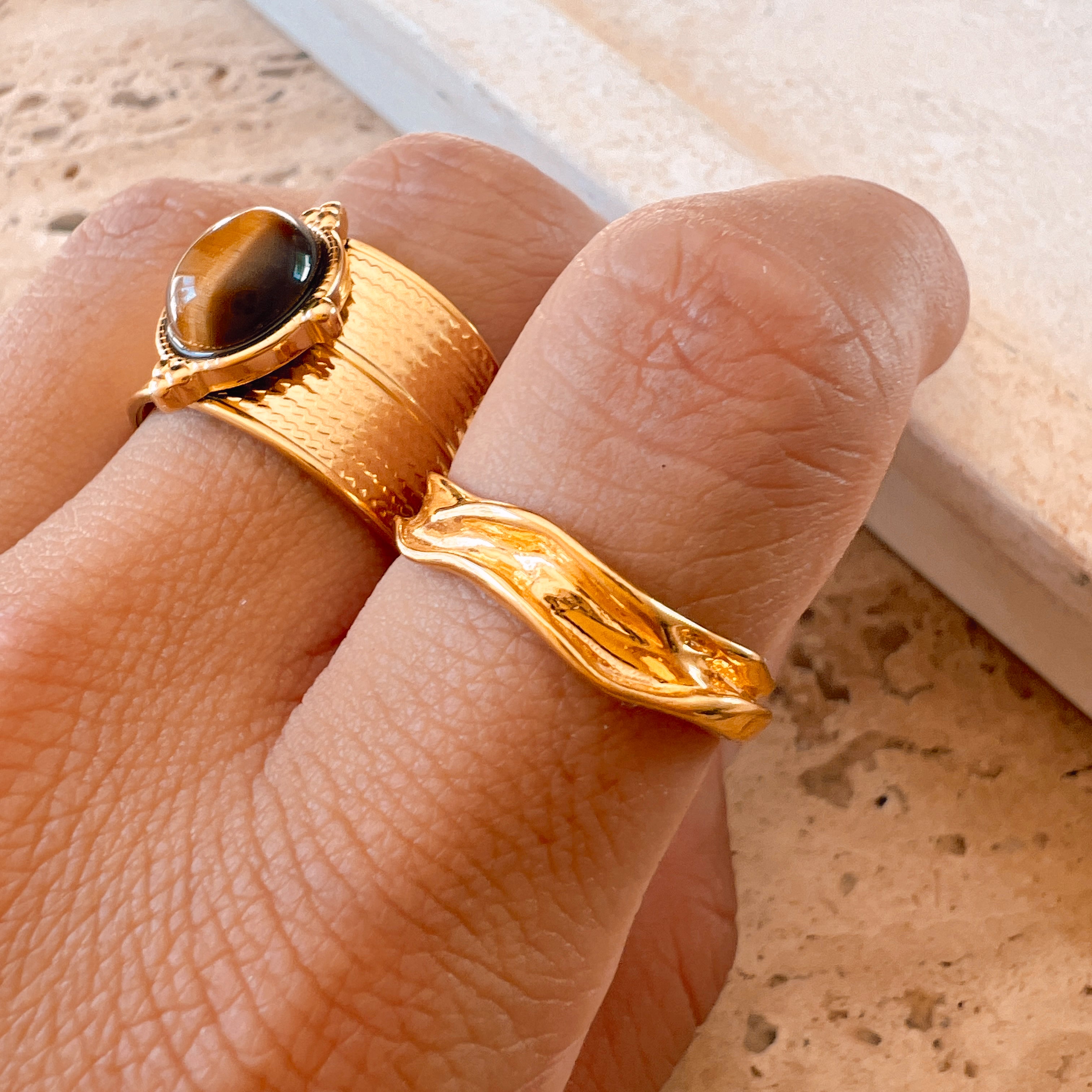 Be Happy Wavy Ring
